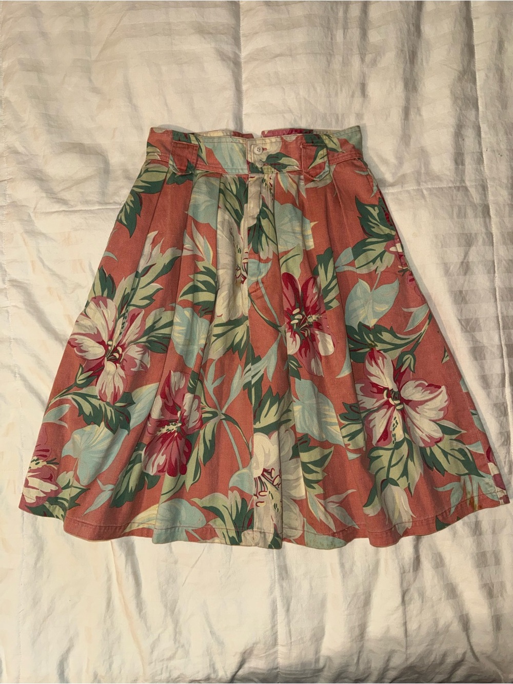 Vintage Banana Republic Floral A-Line Skirt